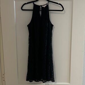 Candie's Black Lace Midi Dress